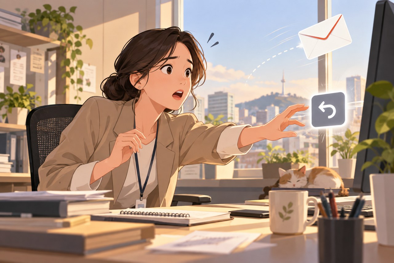 Gmail 잘못 보냈나요? 관련 설명 삽화
