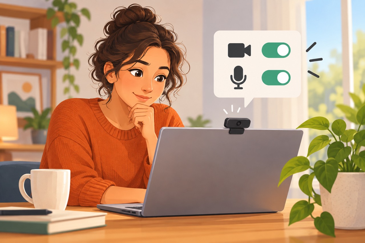 크롬 카메라·마이크 허용했는데 안 된다면 설명 삽화